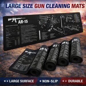AR-15 Desk Mat Mouse Pad – Large Rifle Cleaning Diagram- Large 12'x36" In size